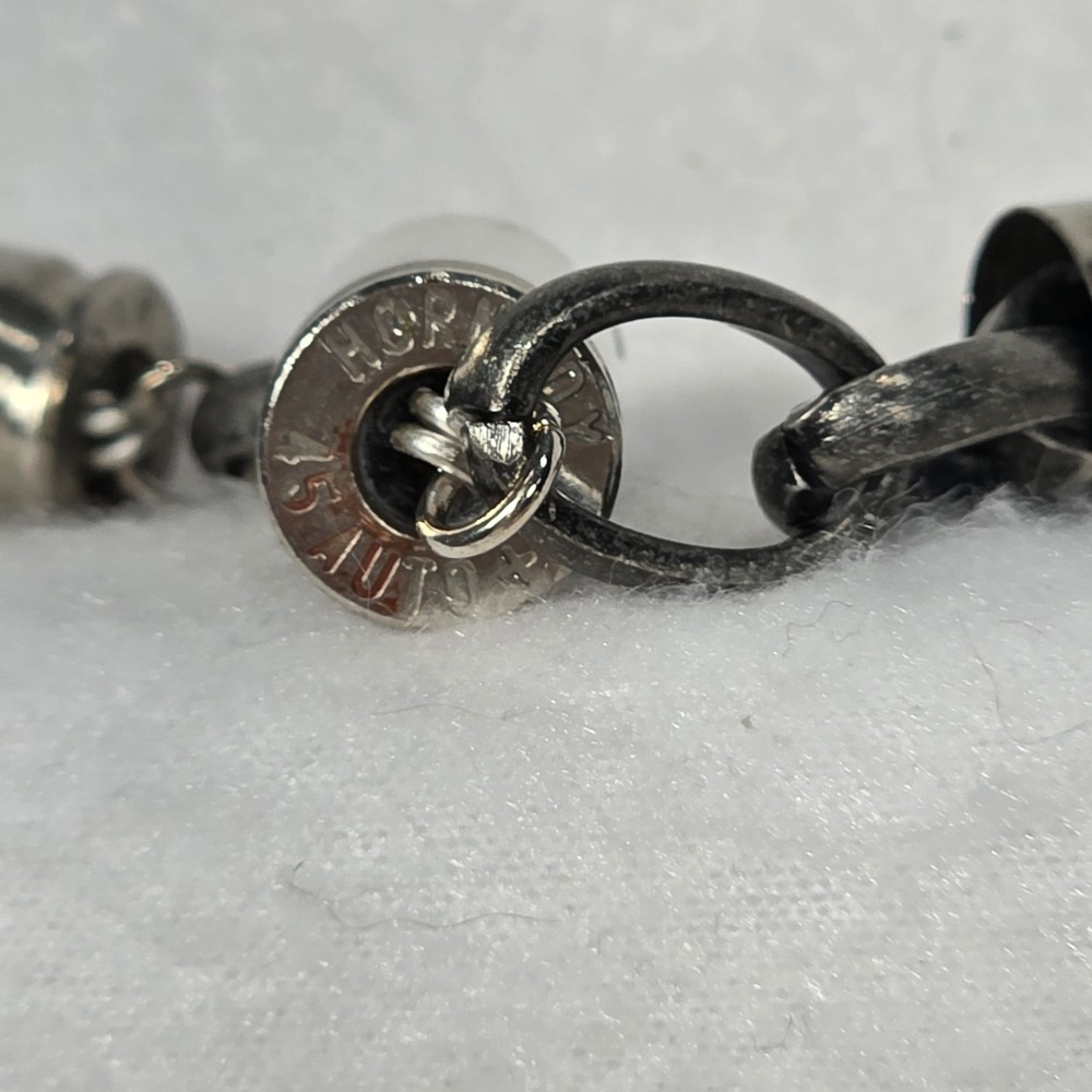 Handmade Bullet Casing Metal Link Bracelet Grunge Punk Industrial CyberCore 9.75 - Picture 10 of 10